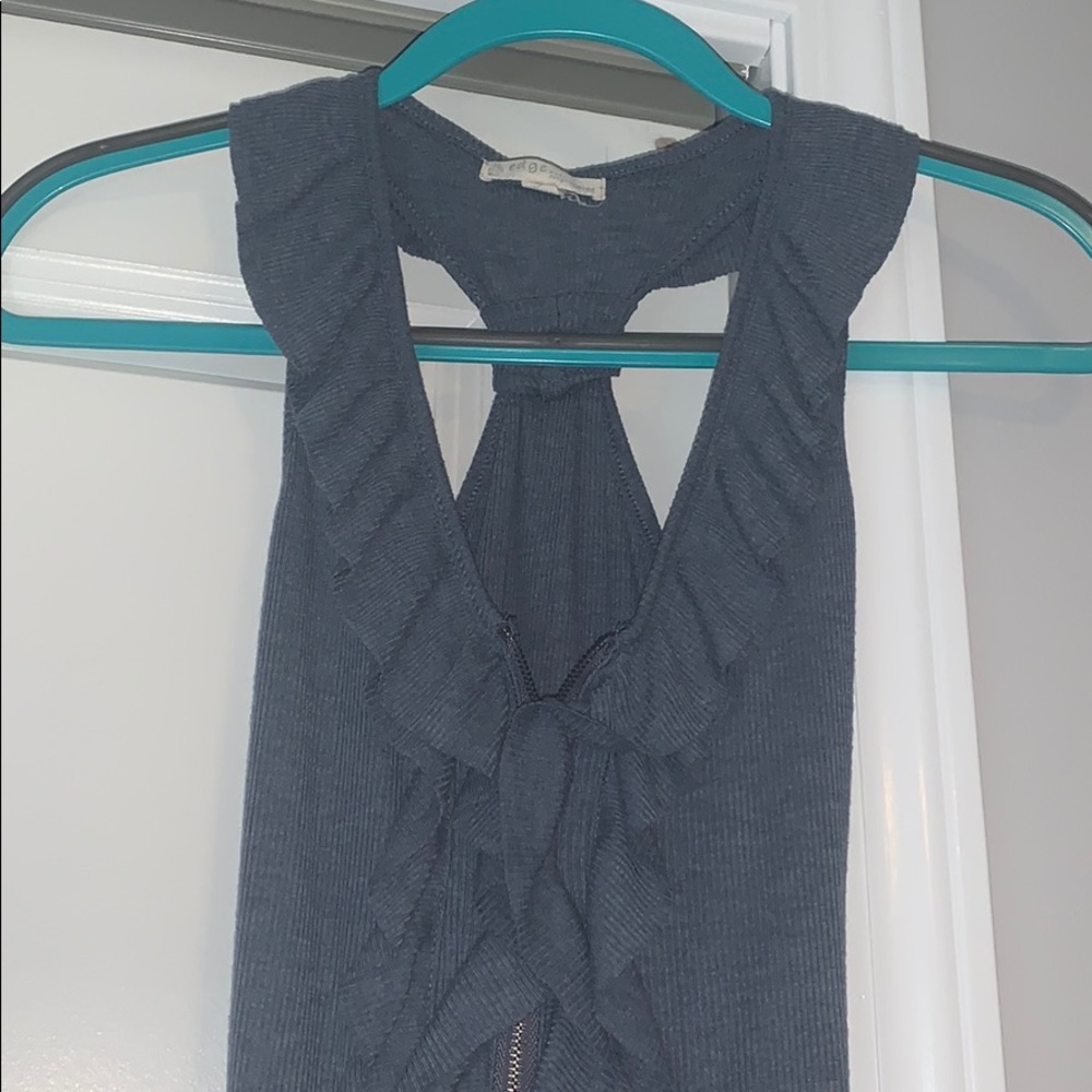 Blue tank top!